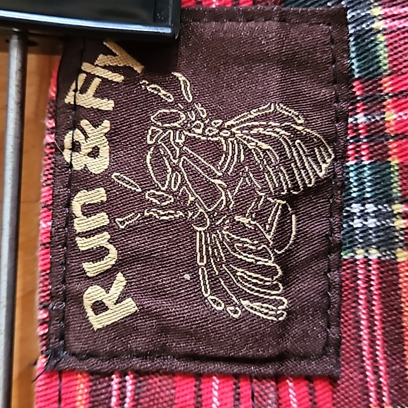 EUC Run and Fly plaid pants size L 30/12 - Picture 3 of 4